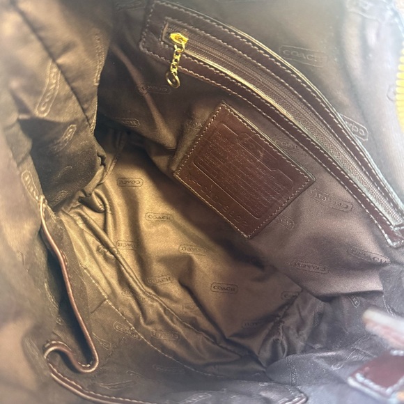Vintage Coach 2001 Nubuck Seude Brown Leather Legacy Bucket Bag 9822 GUC - Picture 8 of 13